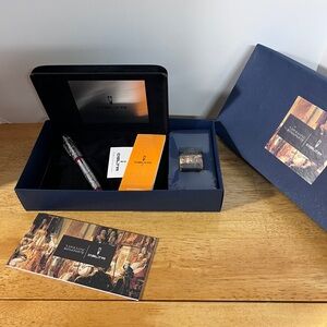 🇮🇹Delta Sterling Silver Napoleon Fountain Pen , Only 808 worldwide, New